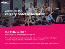 Tablet Screenshot of calgaryhotelassociation.com